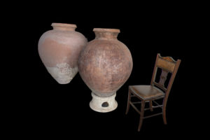 Two large terracotta antique jars